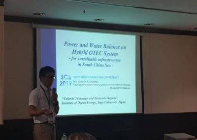 Prof. Takeshi Yasunaga at the 3rd South China Sea Conference 2019 (SCS2019)