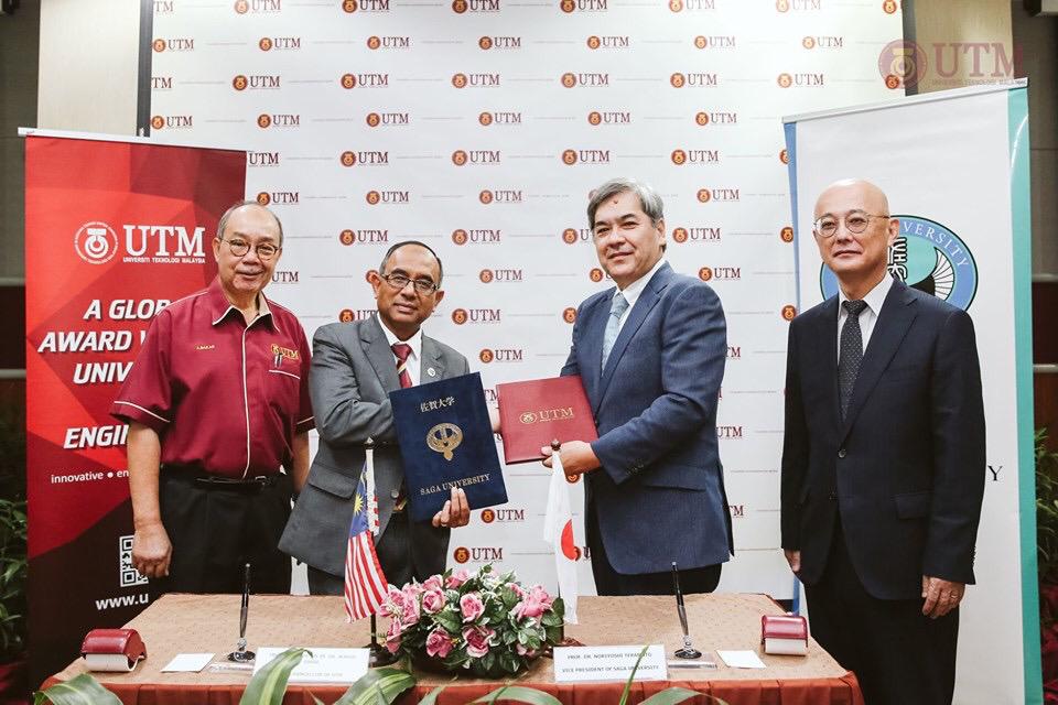 2 July 2019, Collaborative Research Agreement Signing Ceremony Between Universiti Teknologi Malaysia (UTM) and Saga University, Japan at Dewan Seminar, UTM